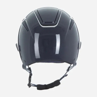 Evoke Callisto Wide Peak Riding Hat Navy Metallic Chrome| Online For Equine