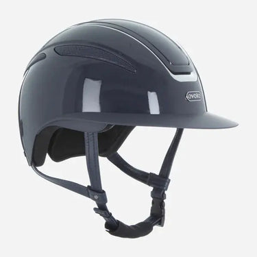 Evoke Callisto Wide Peak Riding Hat Navy Metallic Chrome| Online For Equine