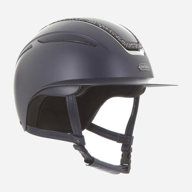 Evoke Callisto Wide Peak Riding Hat Navy Navy Crystal Frame| Online For Equine