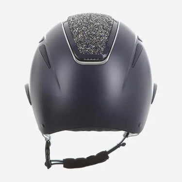 Evoke Callisto Wide Peak Riding Hat Navy with Navy Crystal Panel| Online For Equine