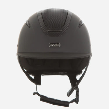 Evoke Elara Classic Peak Riding Hat Black/Carbon Frame| Online For Equine