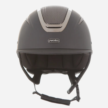 Evoke Elara Classic Peak Riding Hat Black/Gunmetal| Online For Equine