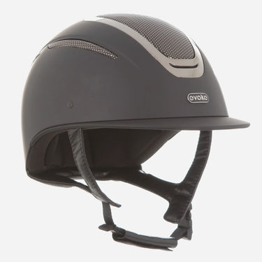 Evoke Elara Classic Peak Riding Hat Black/Gunmetal| Online For Equine
