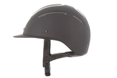 Evoke Elara Classic Peak Riding Hat Black/Gunmetal| Online For Equine