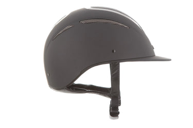 Evoke Elara Classic Peak Riding Hat Black/Gunmetal| Online For Equine