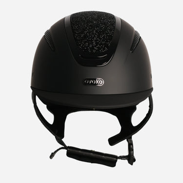 Evoke Elara Classic Peak Riding Hat Black/Jet Black Crystal| Online For Equine