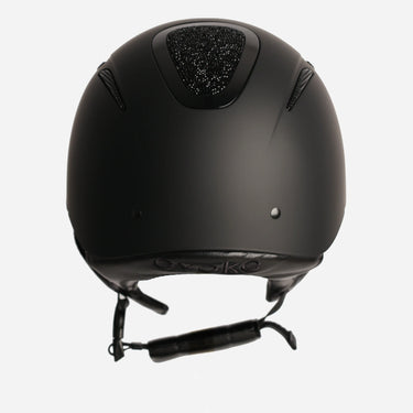 Evoke Elara Classic Peak Riding Hat Black/Jet Black Crystal| Online For Equine
