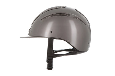 Evoke Elara Classic Peak Riding Hat Graphite/Marcasite Crystal Frame| Online For Equine