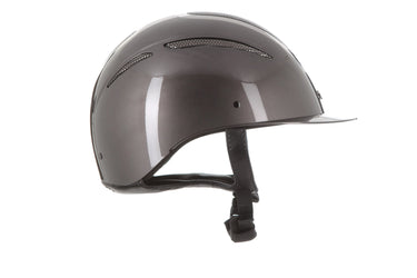 Evoke Elara Classic Peak Riding Hat Metallic Graphite/Gunmetal| Online For Equine