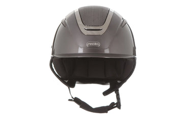 Evoke Elara Classic Peak Riding Hat Metallic Graphite/Gunmetal| Online For Equine