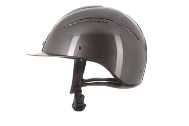 Evoke Elara Classic Peak Riding Hat Metallic Graphite/Gunmetal| Online For Equine