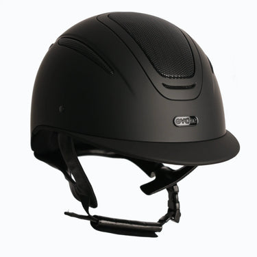 Evoke Elara Classic Peak Riding Hat Midnight Black Matt| Online For Equine