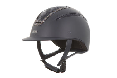 Evoke Elara Classic Peak Riding Hat Navy/Navy Crystal Frame| Online For Equine