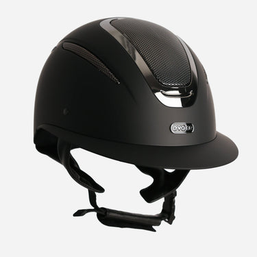 Evoke Elara Wide Peak Riding Hat Black/Gunmetal| Online For Equine