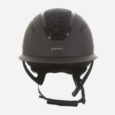 Evoke Elara Wide Peak Riding Hat Black/Jet Black Crystal| Online For Equine
