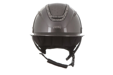 Evoke Elara Wide Peak Riding Hat Graphite/Marcasite Crystal Frame| Online For Equine