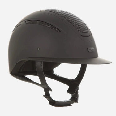 Evoke Elara Wide Peak Riding Hat Midnight Black Matt| Online For Equine