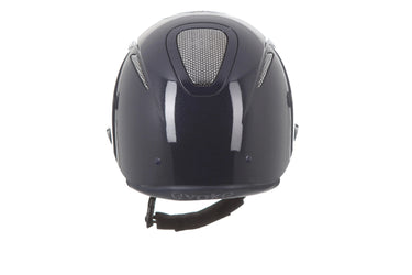 Evoke Elara Wide Peak Riding Hat Navy Metallic/Silver Chrome| Online For Equine