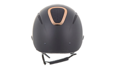 Evoke Elara Wide Peak Riding Hat Navy/Rose Gold| Online For Equine