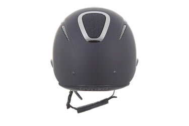 Evoke Elara Wide Peak Riding Hat Navy/Silver Chrome| Online For Equine