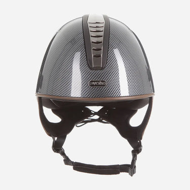 Evoke Orion Jockey Skull High Shine Carbon Gunmetal Tan| Online For Equine