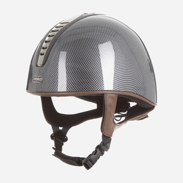 Evoke Orion Jockey Skull High Shine Carbon Gunmetal Tan| Online For Equine