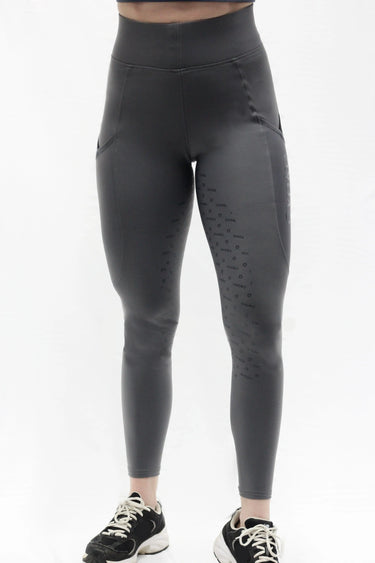 Evoke Performance Gunmetal Full Seat Ladies Riding Leggings| Online For Equine