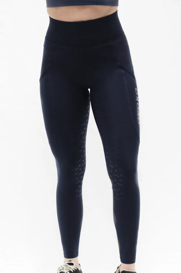Evoke Performance Navy Full Seat Ladies Riding Leggings| Online For Equine