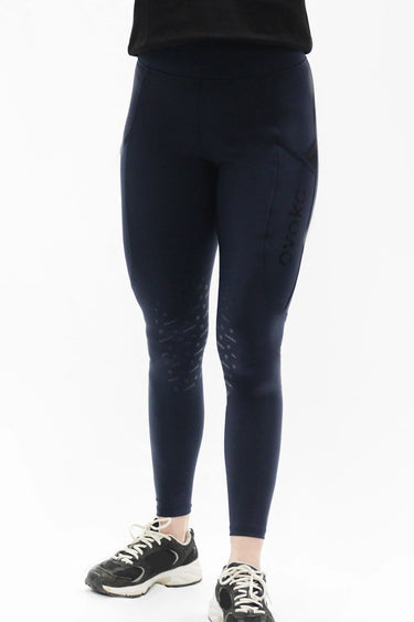 Evoke Performance Navy Knee Grip Ladies Riding Leggings| Online For Equine