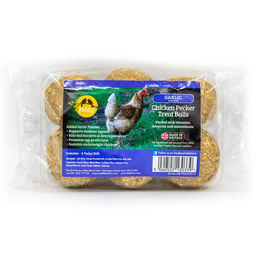 Feldy Chicken Pecker Treat Balls Garlic| Online For Equine