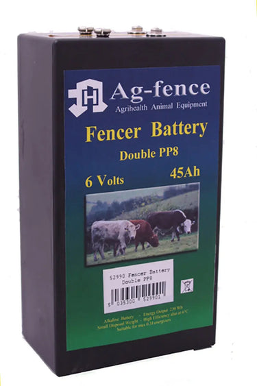Fenceman Double Alkaline PP8 Battery| Online For Equine