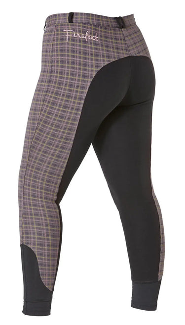 Buy Firefoot Farsley Breeches Kids Rose Gold Check | Online for Equine