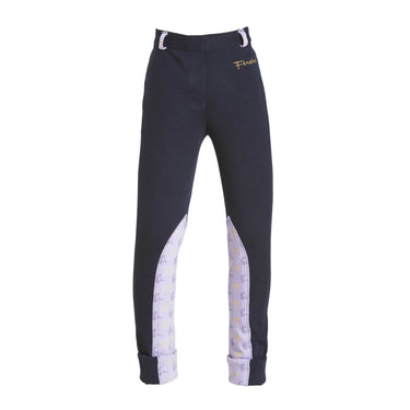 Buy Firefoot Harden Jodphurs Horse Print Kids Navy/Lilac | Online for Equine