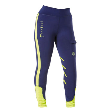 Buy Firefoot Ripon Reflective Breeches Kids Navy/Yellow | Online for Equine