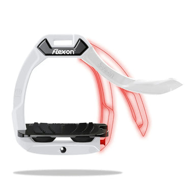 Buy Flex-On Safe-On Safety Stirrups - Black With Black Inclined Ultra Grip Tread & Black Elastomers| Online for Equine