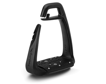 Freejump Soft Up Classic+ One Tone Black Stirrups| Online For Equine