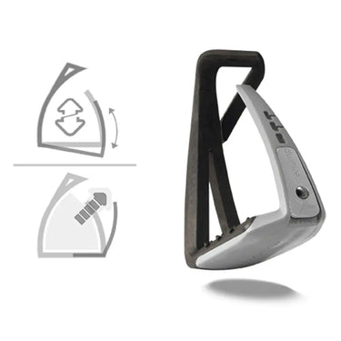 Buy Freejump Soft'Up Lite Black/Iron Matt Stirrups| Online for Equine
