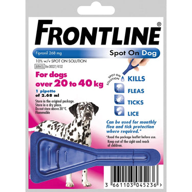 Buy Frontline Spot On For Large Dogs 20-40Kg | Online for Equine