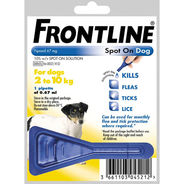 Buy Frontline Spot On For Small Dogs 2-10Kg | Online for Equine
