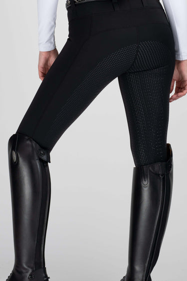 Buy Mochara Full Seat Pull On Equestrian Breeches in Black | Online for Equine