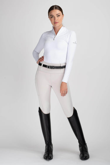 Buy Mochara Full Seat Pull On Equestrian Breeches in Stone | Online for Equine