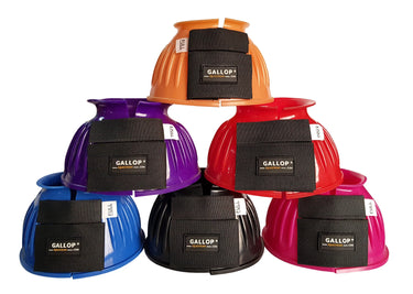 Gallop Double Taped PVC Ribbed Over Reach Boots| Online For Equine