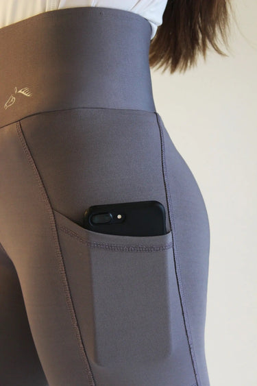 Gallop Ladies High Waist Silicone Knee Riding Tights| Online For Equine