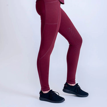 Gallop Ladies High Waist Silicone Knee Riding Tights| Online For Equine