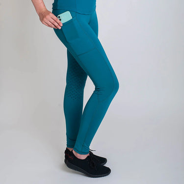 Gallop Ladies High Waist Silicone Knee Riding Tights| Online For Equine