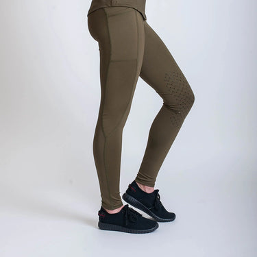 Gallop Ladies High Waist Silicone Knee Riding Tights| Online For Equine