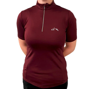 Gallop Short Sleeve Ladies Zipped Neck Base Layer| Online For Equine