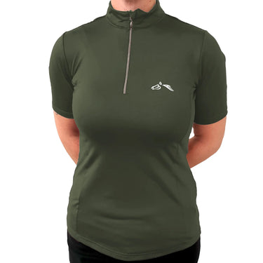 Gallop Short Sleeve Ladies Zipped Neck Base Layer| Online For Equine