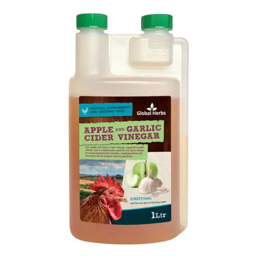 Buy Global Herbs Apple Garlic Cider Vinegar - For Chickens| Online for Equine