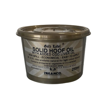 Buy Gold Label Solid Hoof Oil Black | Online for Equine